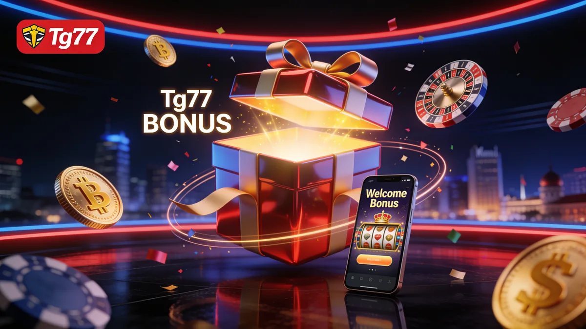 What is included in the TG77 Casino Bonus Program for players in the Philippines